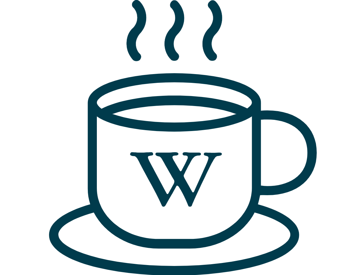 Cafe Thrive's logo - a coffee cup with Walden University's W logo